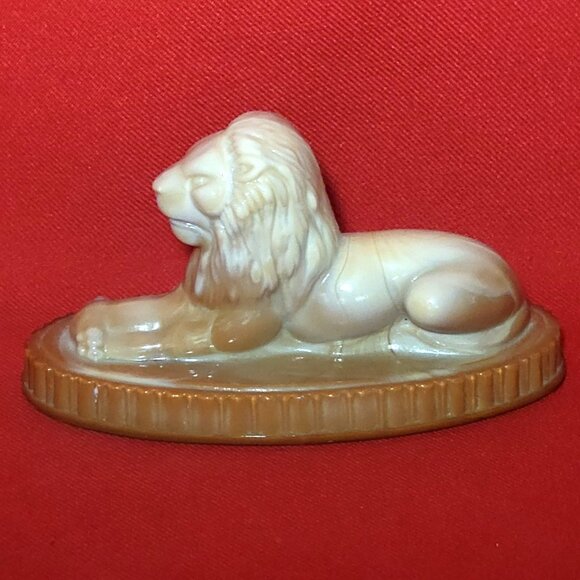 Vogelsong Slag Glass Oscar The Lion Figurine Paperweight - Picture 6 of 11
